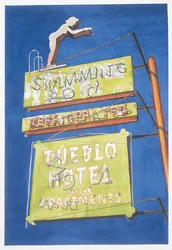 Pueblo Hotel, 2001 (wc em papel)